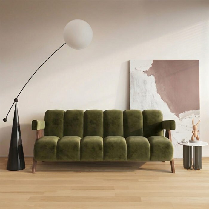 canape scandinave bois naturel salon moderne maroc