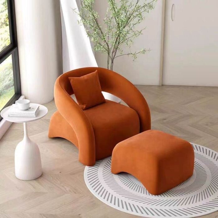 Nimbu – Fauteuil Lounge avec Repose-Pieds