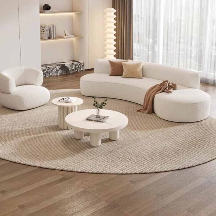 pack salon cloudy canape fauteuil boucle moderne maroc