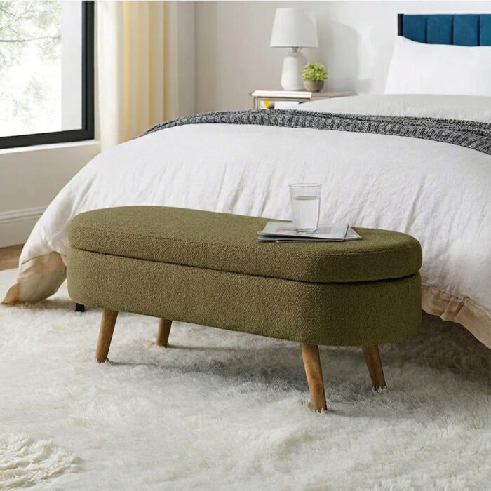 banc rangement uvalo tissu boucle moderne design